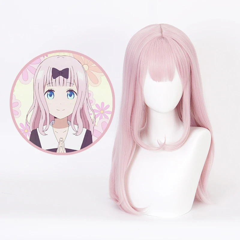 Anime Kaguya-sama:Love Is War Heat Resistant Hair Cosplay Costume Wigs + Wig Cap 55cm Fujiwara Chika Pink Long Curls Wig
Anime Kaguya-sama:Love Is War Heat Resistant Hair Cosplay Costume Wigs + Wig Cap 55cm Fujiwara Chika Pink Long Curls Wig