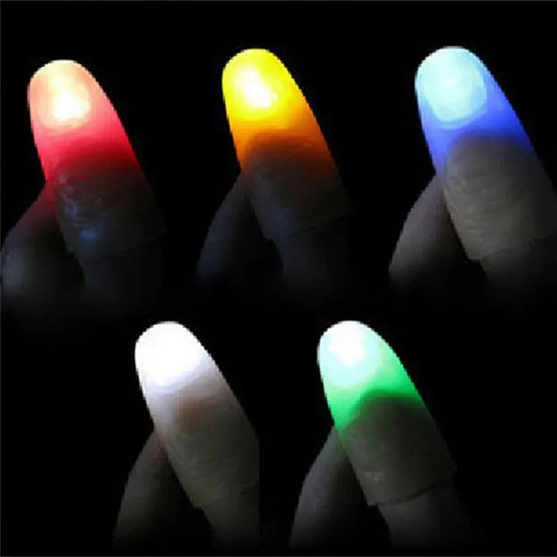 2PCS Funny Novelty Gag LED Light Flashing Fingers Magic Trick Props Kids Amazing Fantastic Glow Toys Children Luminous Gifts
2PCS Funny Novelty Gag LED Light Flashing Fingers Magic Trick Props Kids Amazing Fantastic Glow Toys Children Luminous Gifts
