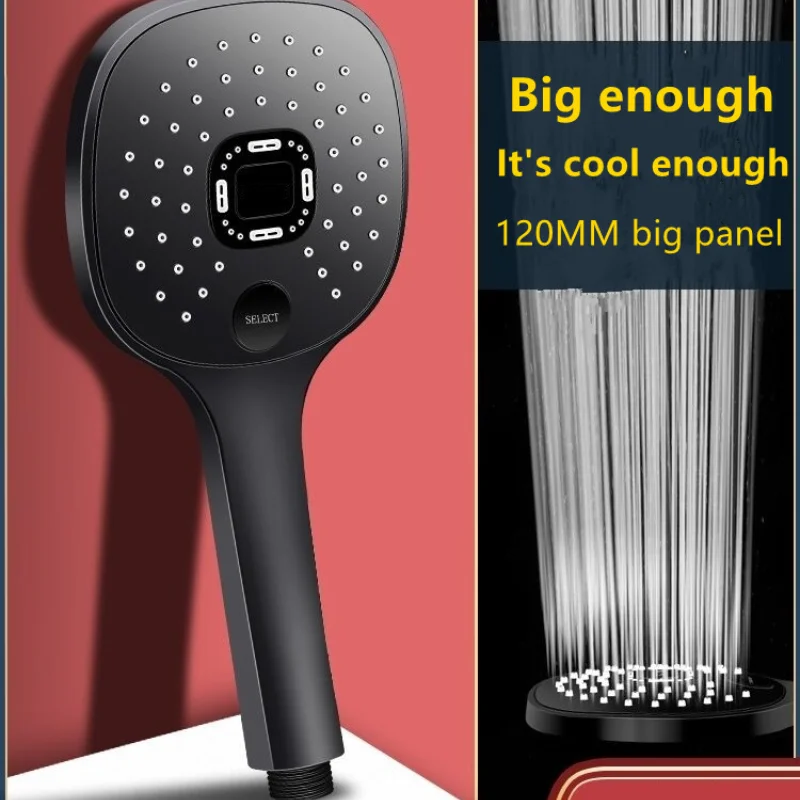 Shower Head Rainfall Bathroom 3 Modes ABS round Chrome Water-Saving Nozzle G1/2 Bath Faucet Wall Mounted Adjustable Black Shower
Shower Head Rainfall Bathroom 3 Modes ABS round Chrome Water-Saving Nozzle G1/2 Bath Faucet Wall Mounted Adjustable Black Shower