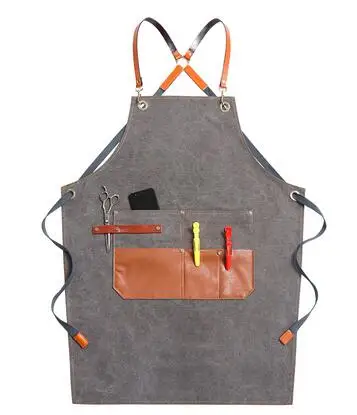 Denim Apron Restaurant Barber Milk Tea Shop Baking Kitchen Workwear
Denim Apron Restaurant Barber Milk Tea Shop Baking Kitchen Workwear