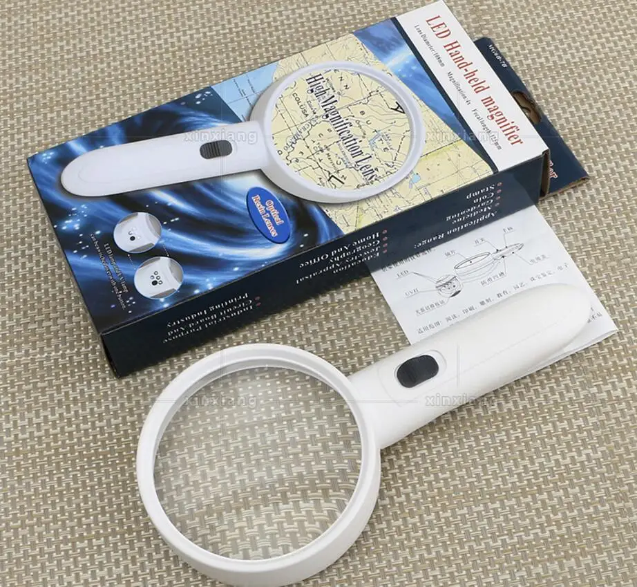 4 Times 108mm Double Lens Educational Insects observation Toy Gift Magnifier for old Man Child Handheld Reading magnifying glass
4 Times 108mm Double Lens Educational Insects observation Toy Gift Magnifier for old Man Child Handheld Reading magnifying glass