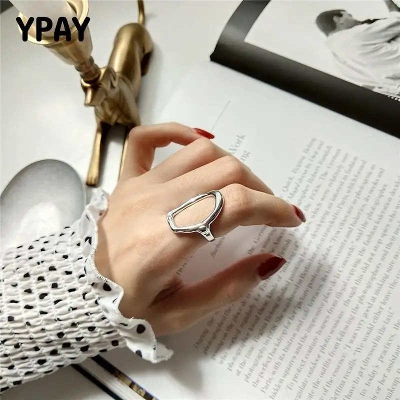 YPAY 100% Real 925 Sterling Silver Open Rings for Women Men Korea Japan Hollow Irregular Finger Ring Bague Fine Jewelry YMR836
YPAY 100% Real 925 Sterling Silver Open Rings for Women Men Korea Japan Hollow Irregular Finger Ring Bague Fine Jewelry YMR836