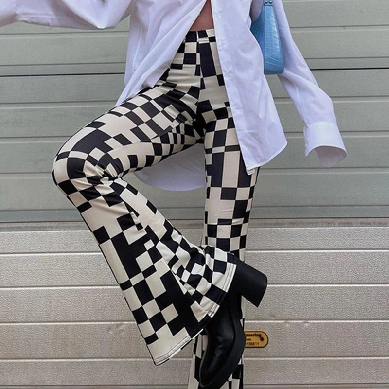 Kefira Harajuku Checkerboard Plaid Hight Waist Flare Pants Y2K Women Streetwear Vintage Long Trousers Aesthetic Summer 2021
Kefira Harajuku Checkerboard Plaid Hight Waist Flare Pants Y2K Women Streetwear Vintage Long Trousers Aesthetic Summer 2021