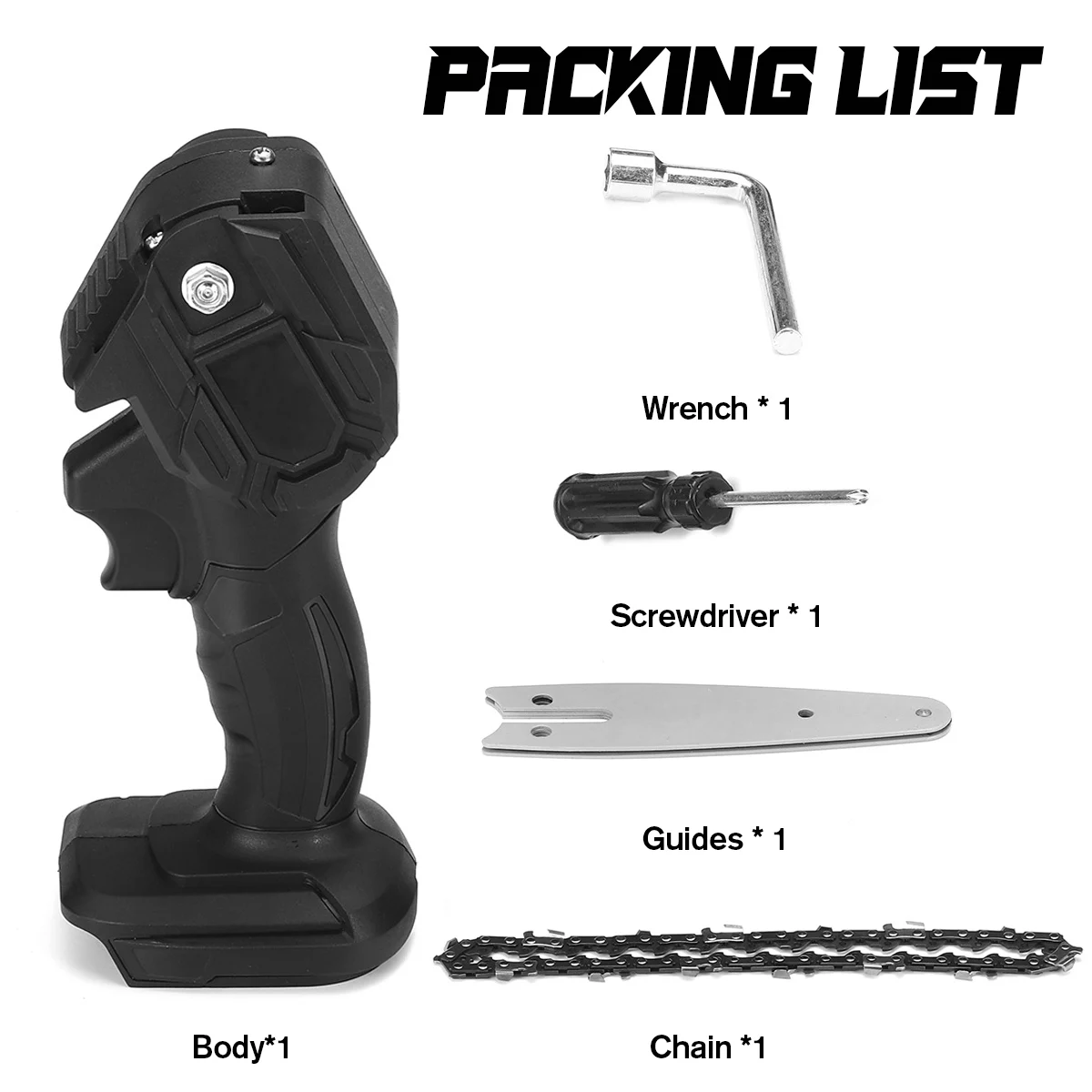 New 24V 550W Mini Chainsaw Cordless Electric Saw 3000r/min Tree Branch Cutter Brushless Motor Lightweight Pruning Shears
New 24V 550W Mini Chainsaw Cordless Electric Saw 3000r/min Tree Branch Cutter Brushless Motor Lightweight Pruning Shears
