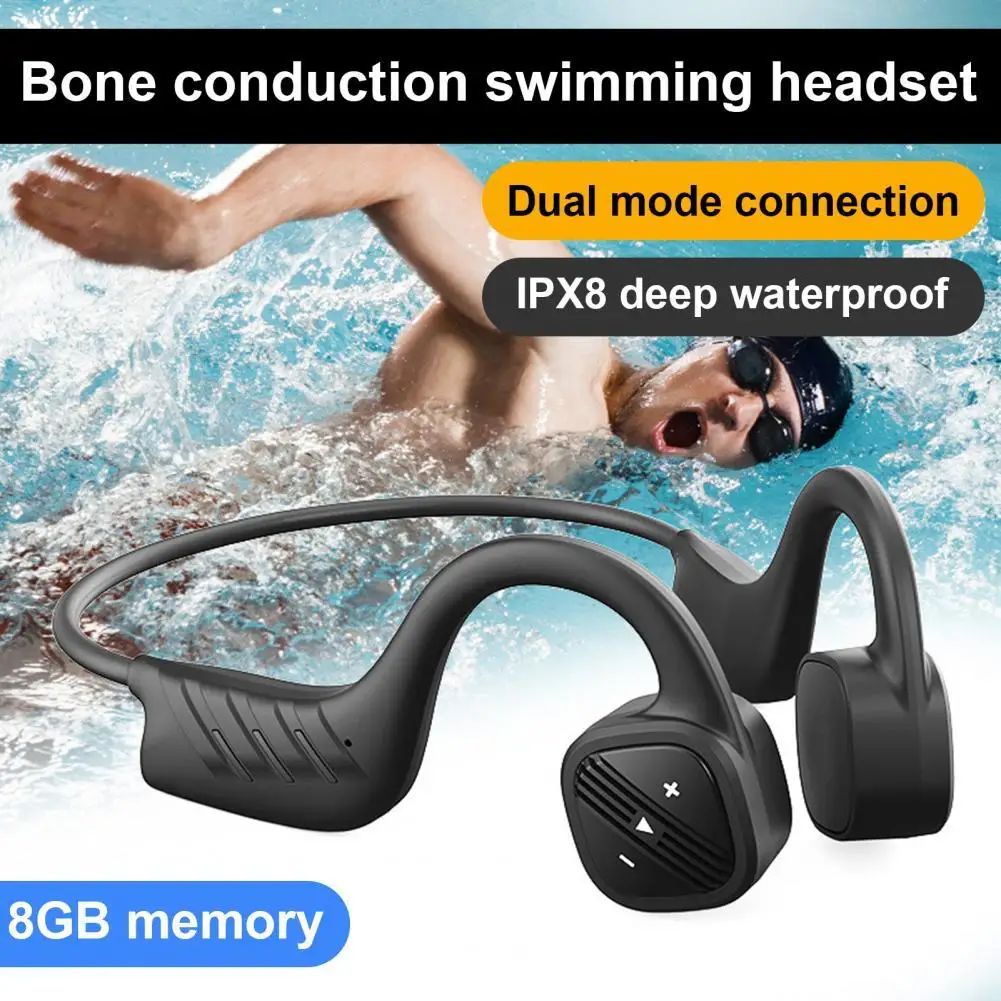 B21 Bone Conduction Swimming Earphone Bluetooth-compatible 5.0 IPX8 Waterproof Ergonomic Design Professional Tuning 8G Headset
B21 Bone Conduction Swimming Earphone Bluetooth-compatible 5.0 IPX8 Waterproof Ergonomic Design Professional Tuning 8G Headset