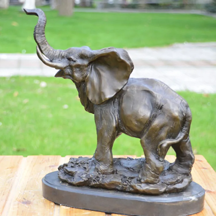 High Quality Bronze Elephant Statue Sculpture Wildlife Animal Art Home Office Decor Accessories
High Quality Bronze Elephant Statue Sculpture Wildlife Animal Art Home Office Decor Accessories