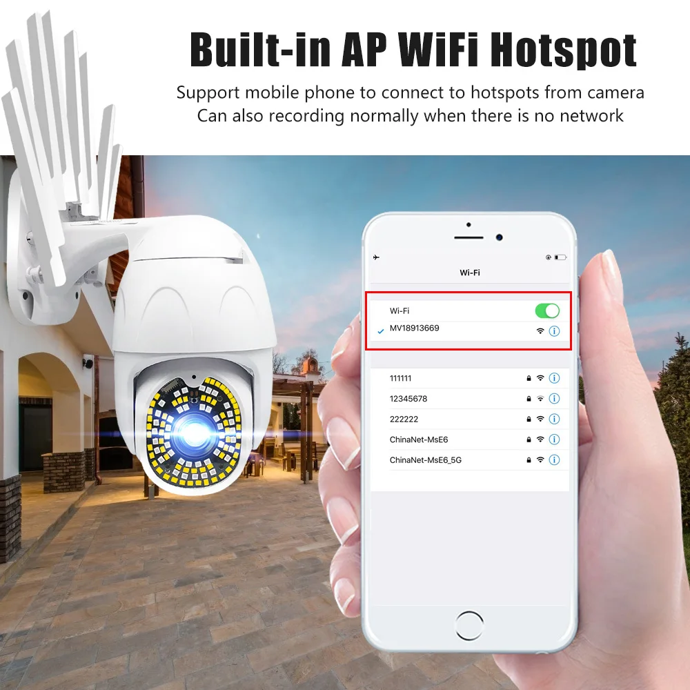 100 LED 1080P 8 Antennas 2.4G Wifi IP Camera Outdoor Wireless Wifi Security Surveillance Camera 2 Audio Home Baby Monitor
100 LED 1080P 8 Antennas 2.4G Wifi IP Camera Outdoor Wireless Wifi Security Surveillance Camera 2 Audio Home Baby Monitor