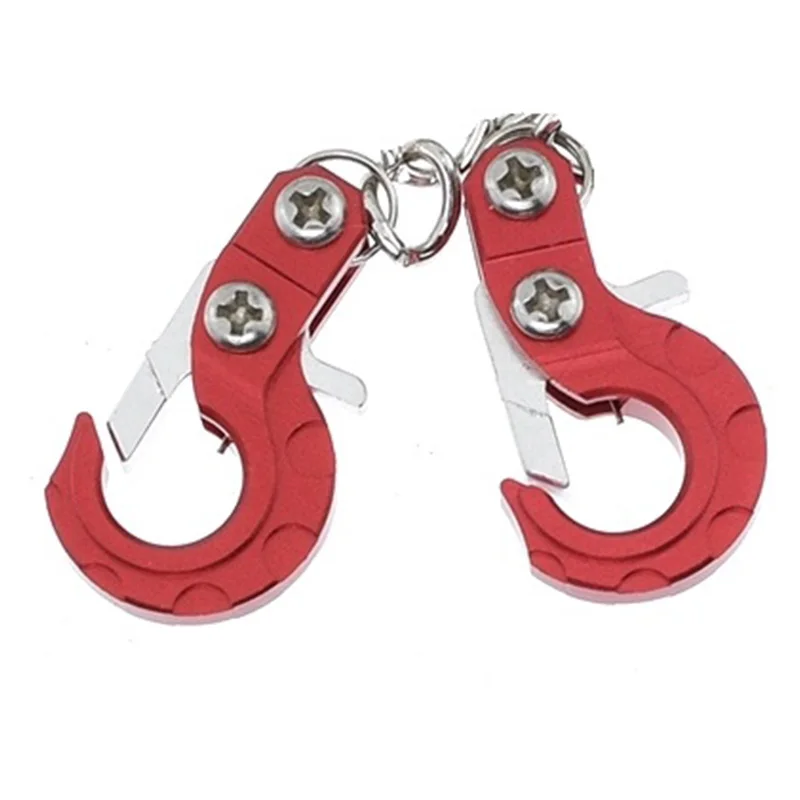 CNC Aluminum Alloy Rescue Buckle Trailer Chain for 1/10 RC Crawler Car Traxxas TRX4 TRX6 G63 D90 D110 Axial SCX10 CC01 TF2,Red
CNC Aluminum Alloy Rescue Buckle Trailer Chain for 1/10 RC Crawler Car Traxxas TRX4 TRX6 G63 D90 D110 Axial SCX10 CC01 TF2,Red