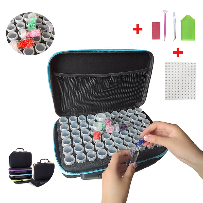 Diamond Painting Makeup Organizer Storage Box Accessories Tools Carry Case Container Bag Colorful
Diamond Painting Makeup Organizer Storage Box Accessories Tools Carry Case Container Bag Colorful