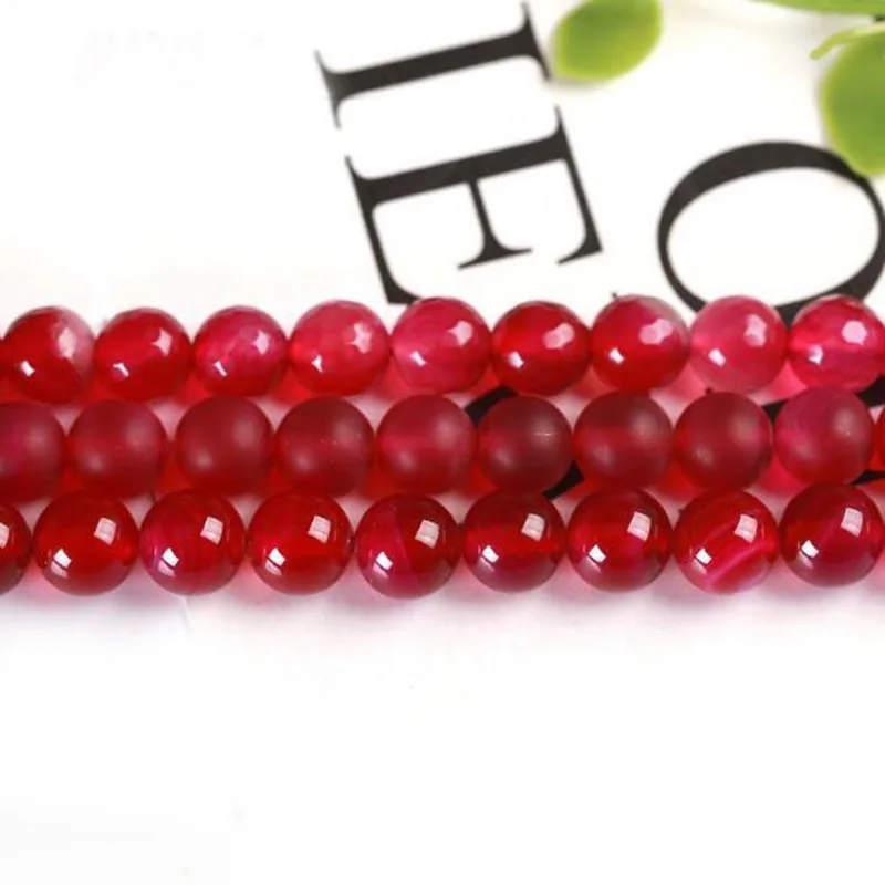 High Quality Natural Agates 4/6/8/10mm Rose Red Color Round Shape Necklace Bracelet Jewelry Gems Loose Beads 15 Inch wk83
High Quality Natural Agates 4/6/8/10mm Rose Red Color Round Shape Necklace Bracelet Jewelry Gems Loose Beads 15 Inch wk83