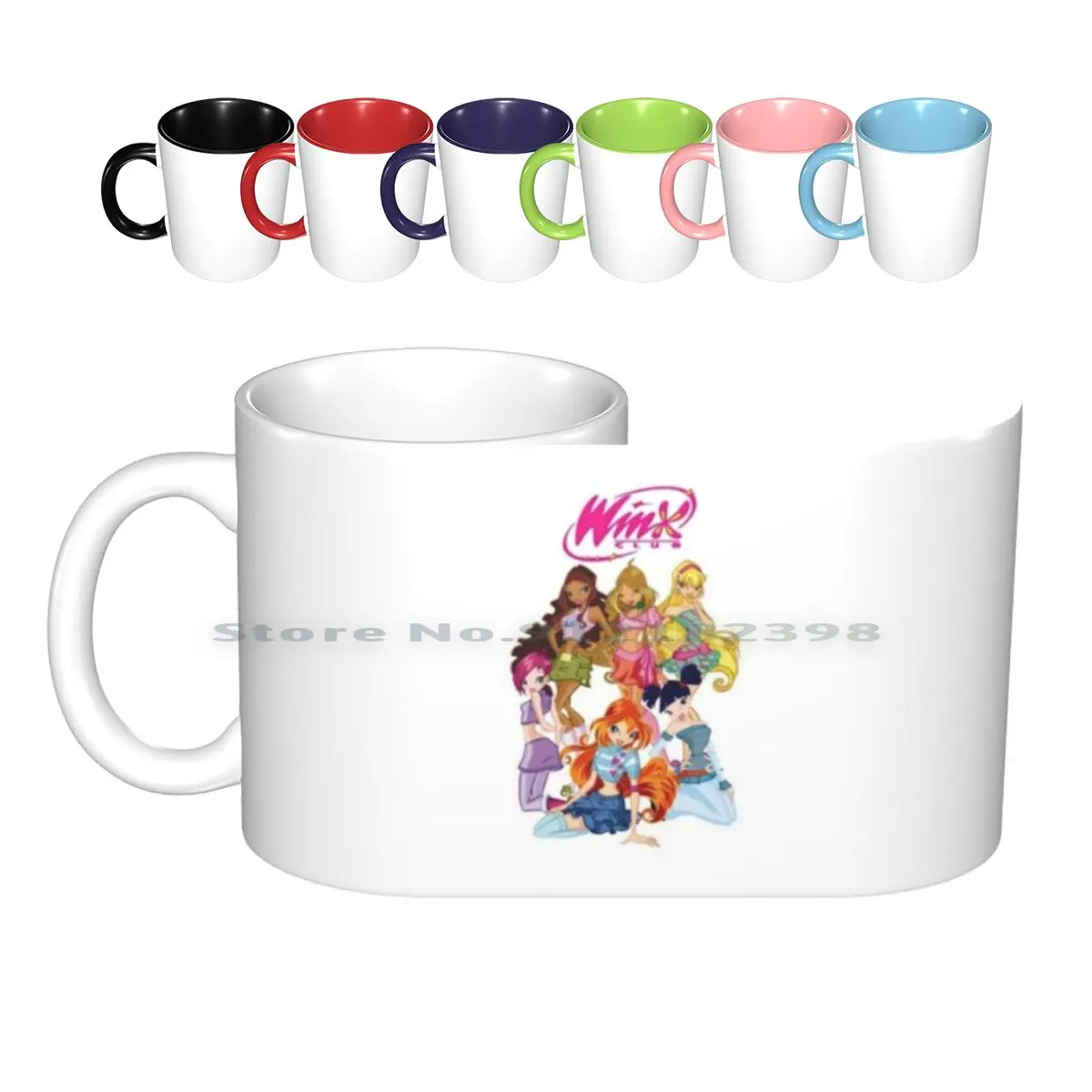 

Ceramic Mugs Coffee Cups Milk Tea Mug Winx Cases  phone Club Fairy Bloom Cartoon Cute Fate Magic Stella Animation Trix Darcy
