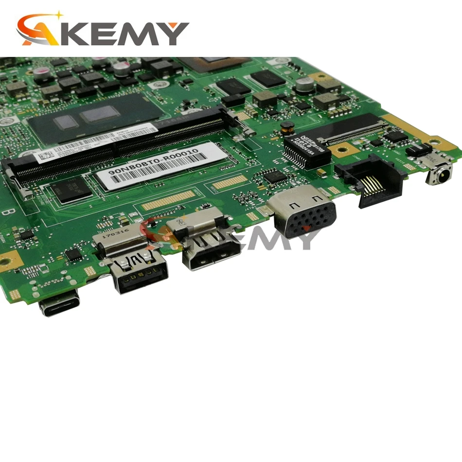 Akemy X456UJ Laptop motherboard for ASUS X456UJ X456UQ X456UB A456U X456U original mainboard 4GB-RAM I7-6500U GT920M
Akemy X456UJ Laptop motherboard for ASUS X456UJ X456UQ X456UB A456U X456U original mainboard 4GB-RAM I7-6500U GT920M