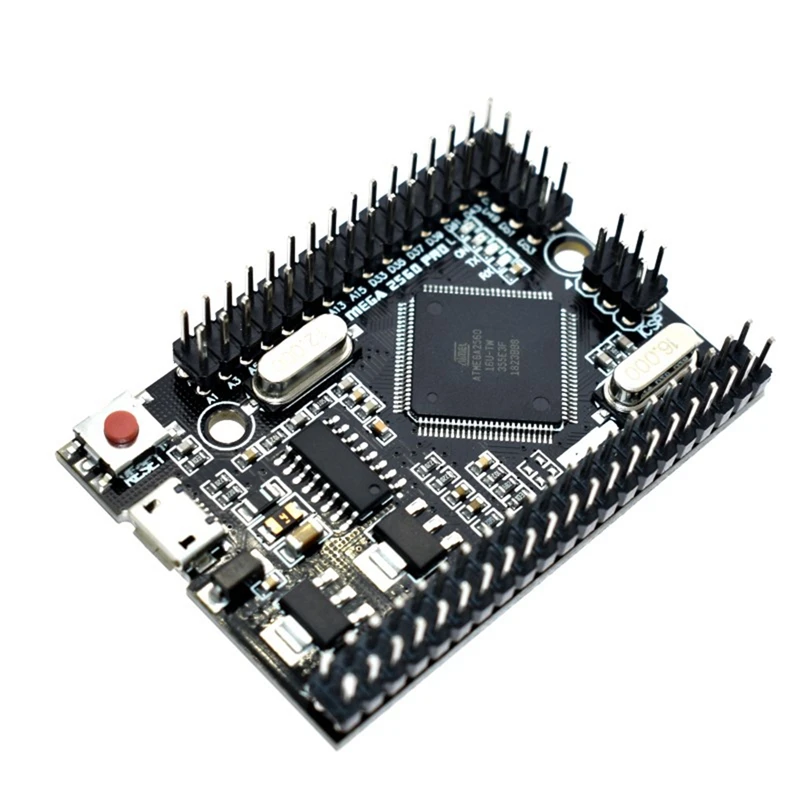 Плата для разработки Mega 2560 PRO MINI 5V (Встроенная), модель CH340G ATmega2560-16AU с штыревыми разъемами для Arduino Mega
Плата для разработки Mega 2560 PRO MINI 5V (Встроенная), модель CH340G ATmega2560-16AU с штыревыми разъемами для Arduino Mega