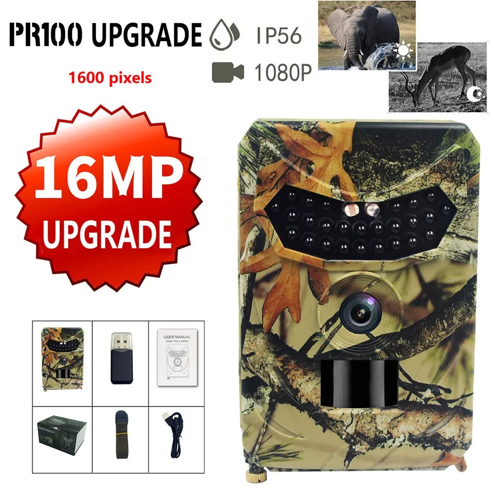 Hunting Trail Camera 12MP/16MP Detector HD Waterproof Invisible Infrared Heat Sensing Night Vision Hunting Wildlife Surveillance
Hunting Trail Camera 12MP/16MP Detector HD Waterproof Invisible Infrared Heat Sensing Night Vision Hunting Wildlife Surveillance