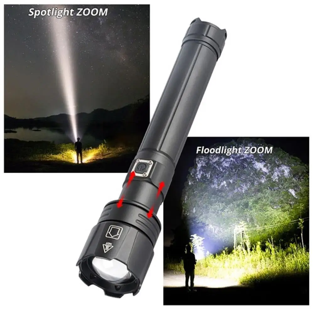 Telescopic Torch LED Flashlight Powerful SuperBright 18650 USB Rechargeable Cycling Hand Light Outdoor Sporting Zoom Flashlight
Telescopic Torch LED Flashlight Powerful SuperBright 18650 USB Rechargeable Cycling Hand Light Outdoor Sporting Zoom Flashlight