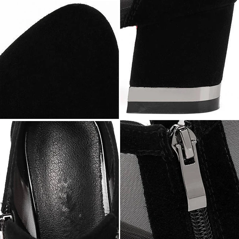 Women High Heel Shoes Mesh Breathable Zip Pointed Toe Thick Heels Fashion Female Dress Shoes Elegant Footwear New
Women High Heel Shoes Mesh Breathable Zip Pointed Toe Thick Heels Fashion Female Dress Shoes Elegant Footwear New