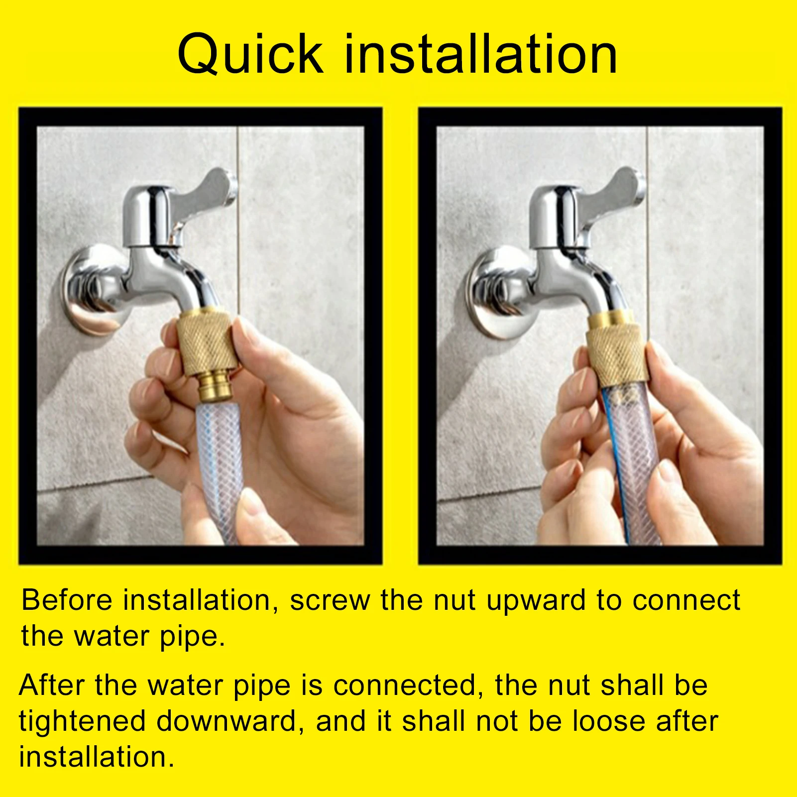 1/2inch Brass Faucet Adapter Kitchen Water Tap Hose Fittings Quick Connector Faucet Accessories
1/2inch Brass Faucet Adapter Kitchen Water Tap Hose Fittings Quick Connector Faucet Accessories