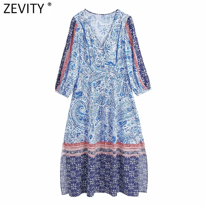 Женское винтажное платье-миди Zevity с V-образным вырезом, кружевом и цветочным принтом
Женское винтажное платье-миди Zevity с V-образным вырезом, кружевом и цветочным принтом