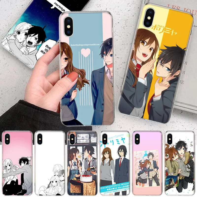 

Horimiya Anime Phone Case For iPhone 14 11 12 13 Pro Max Xr X Xs Mini 8 7 Plus 6 6S SE 5S Soft Fundas Coque Shell Cover