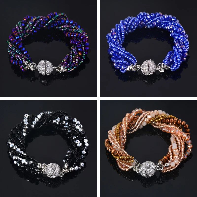 KIOOZOL Vintage Colorful Crystal Beads Cross Magnet Clasp Bracelet For Women Summer Party Beach Jewelry Gifts 049 DP1
KIOOZOL Vintage Colorful Crystal Beads Cross Magnet Clasp Bracelet For Women Summer Party Beach Jewelry Gifts 049 DP1