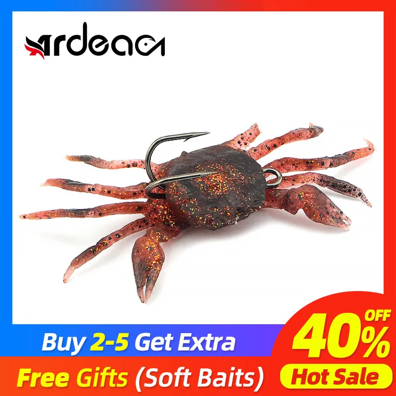 Ardea Soft Lure 2pcs 100mm 30g Crab Shape Simulation Silicone Bait With Hook Swimbait Artificial Wobblers Fishing Tackle
Ardea Soft Lure 2pcs 100mm 30g Crab Shape Simulation Silicone Bait With Hook Swimbait Artificial Wobblers Fishing Tackle