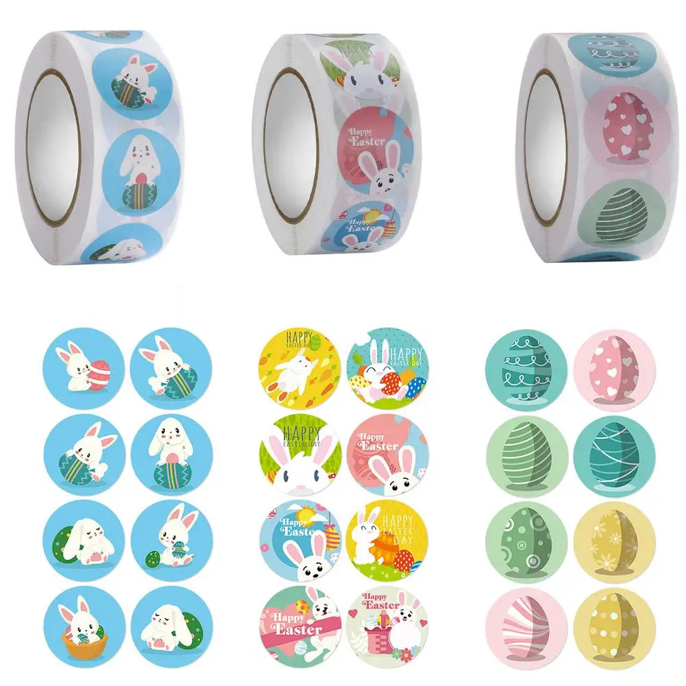 Easter Theme Stickers 500 Pcs Easter Bunny Eggs Rabbit Stickers Easter DIY Game Self Adhesive Roll Stickers for Easter Party 
Easter Theme Stickers 500 Pcs Easter Bunny Eggs Rabbit Stickers Easter DIY Game Self Adhesive Roll Stickers for Easter Party