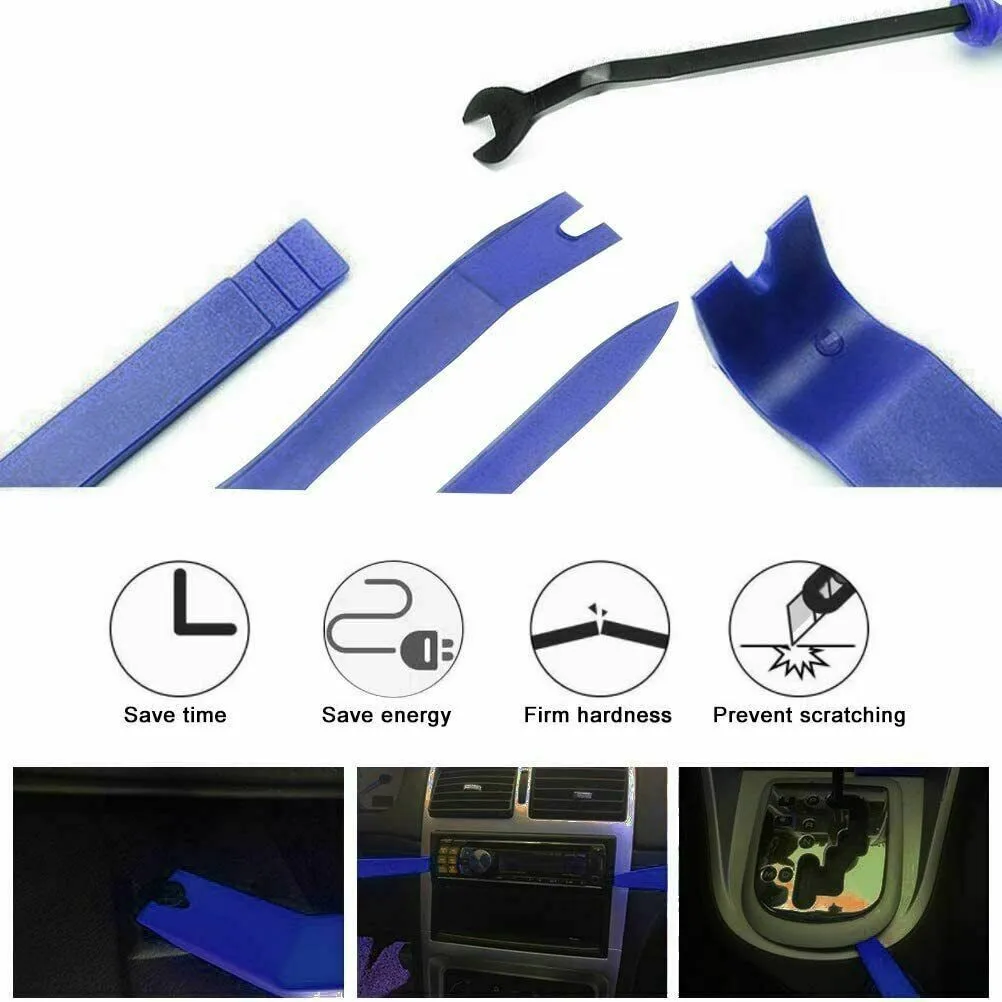 5Pcs Auto Door Clip Panel Trim Removal Tool Kits Navigation Disassembly Seesaw Car Interior Plastic Seesaw Conversion Tool
5Pcs Auto Door Clip Panel Trim Removal Tool Kits Navigation Disassembly Seesaw Car Interior Plastic Seesaw Conversion Tool