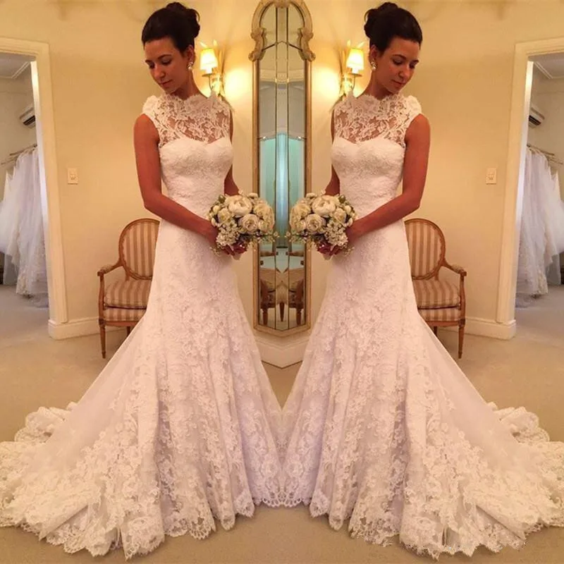 Vestido De Novia Lace Wedding Dresses 2020 High Neck Sleeveless Mermaid Bridal Gowns Vintage Arabic Custom Made Wedding Gowns
Vestido De Novia Lace Wedding Dresses 2020 High Neck Sleeveless Mermaid Bridal Gowns Vintage Arabic Custom Made Wedding Gowns