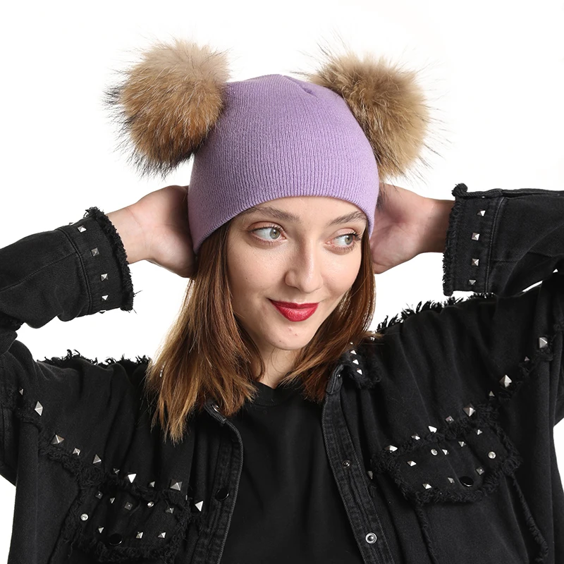 Cute Mother Baby Winter Hats For Women Double Fur Pompom Cap Two Layers Warm Knitted Beanies Real Fur Pom Pom Hat
Cute Mother Baby Winter Hats For Women Double Fur Pompom Cap Two Layers Warm Knitted Beanies Real Fur Pom Pom Hat