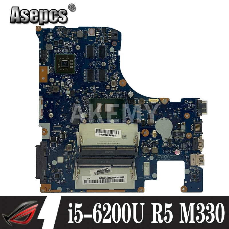 BMWQ1 BMWQ2 NM A481 для Lenovo IdeaPad 300 15 15ISK материнская плата ноутбука 6 дюймов SR2EY i5 6200U CPU Radeon R5