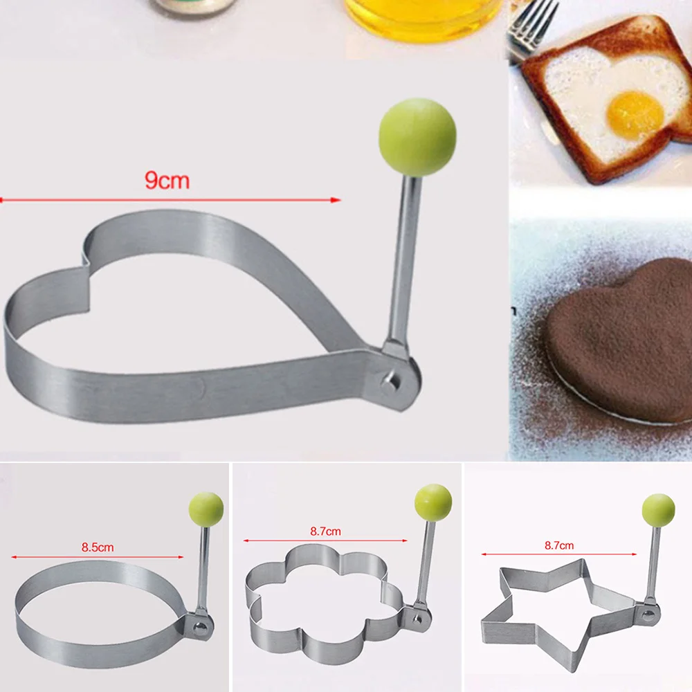 Kitchen Stainless Steel Frying Pancake Mold Egg Frying Rings Fried Egg Pancake Shaper Omelette Mold Kitchen Cooking Gadget
Kitchen Stainless Steel Frying Pancake Mold Egg Frying Rings Fried Egg Pancake Shaper Omelette Mold Kitchen Cooking Gadget