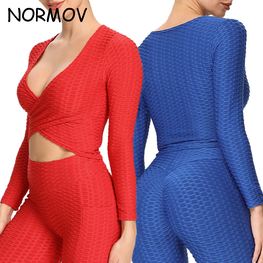 Women's Tops Fitness Long Sleeves Cross Back Sports T-shirts With Open Back Sexy Top Gym Clothes Push Up Running Sport Wear
Women's Tops Fitness Long Sleeves Cross Back Sports T-shirts With Open Back Sexy Top Gym Clothes Push Up Running Sport Wear