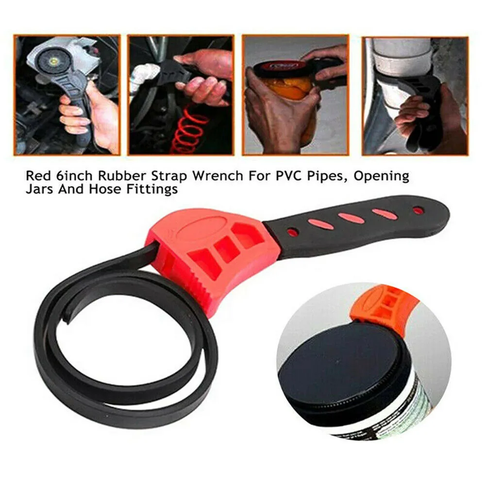 Wrench Adjustable Glasses Wrenchl 6in Rubber Strap Wrench Spanner Oil Filter For Bicycle Motorcycle Car Repairing Tool
Wrench Adjustable Glasses Wrenchl 6in Rubber Strap Wrench Spanner Oil Filter For Bicycle Motorcycle Car Repairing Tool