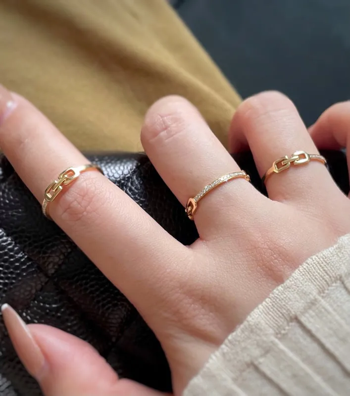 Aazuo Orignal 18K Yellow Gold Real Diamonds Classic Fairy Chain Line Ring Gift For Woman Engagement Birthday
Aazuo Orignal 18K Yellow Gold Real Diamonds Classic Fairy Chain Line Ring Gift For Woman Engagement Birthday