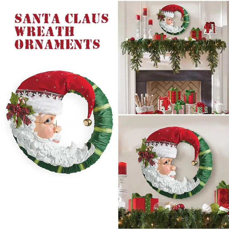 Santa Claus Wreath Colored Christmas Tree Ornament Xmas Party Supplies for Home Living Room Bedroom Decoration
Santa Claus Wreath Colored Christmas Tree Ornament Xmas Party Supplies for Home Living Room Bedroom Decoration
