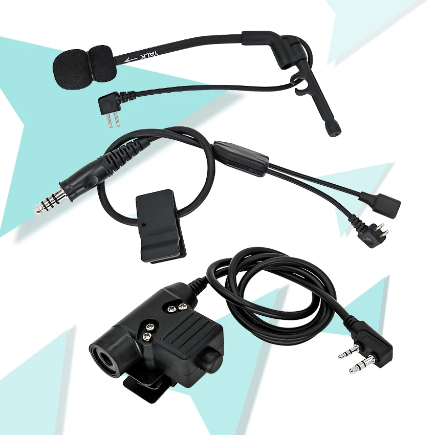 Y Cable with Comtac Microphone and U94 Ptt, Suitable for Tactical Headset Peltor COMTAC II III IPSC Version Anti-noise Headphone
Y Cable with Comtac Microphone and U94 Ptt, Suitable for Tactical Headset Peltor COMTAC II III IPSC Version Anti-noise Headphone