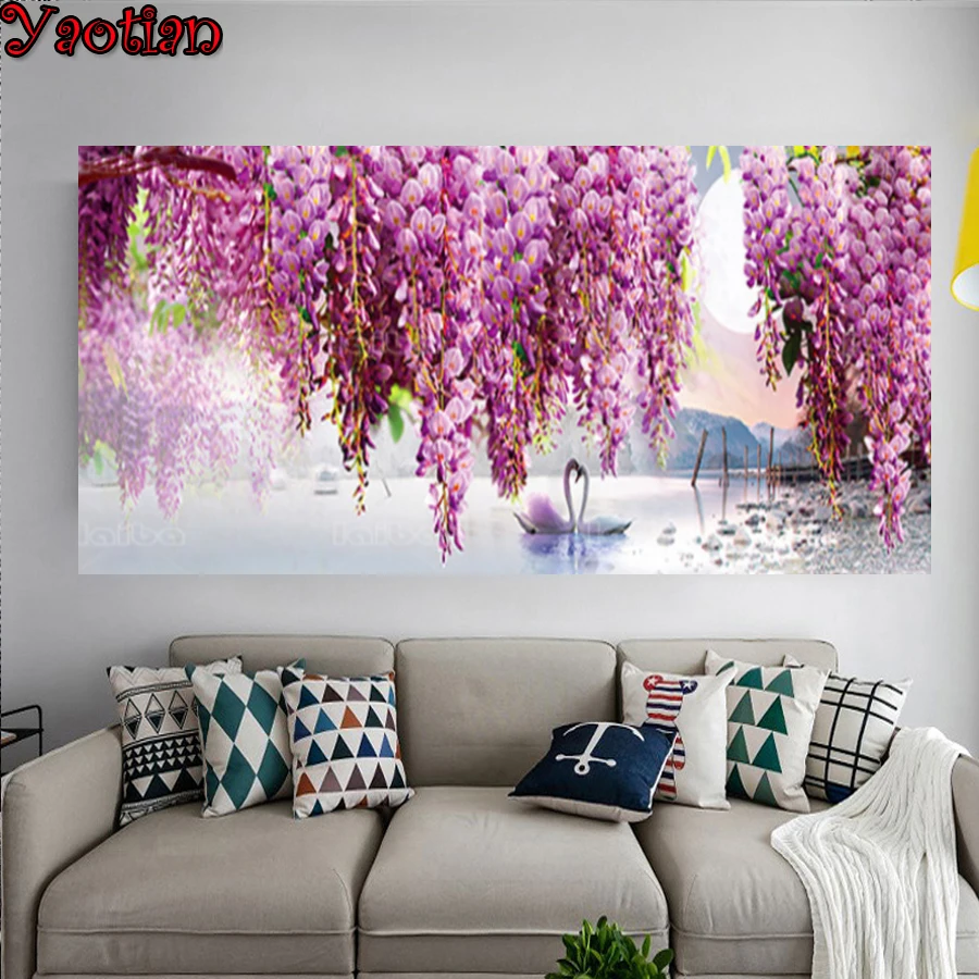 Full Drill Square 5D Diamond Painting Swan Purple Flower Diamond Mosaic Embroidery Lake Scenery Handmade Gift Home Decor New
Full Drill Square 5D Diamond Painting Swan Purple Flower Diamond Mosaic Embroidery Lake Scenery Handmade Gift Home Decor New