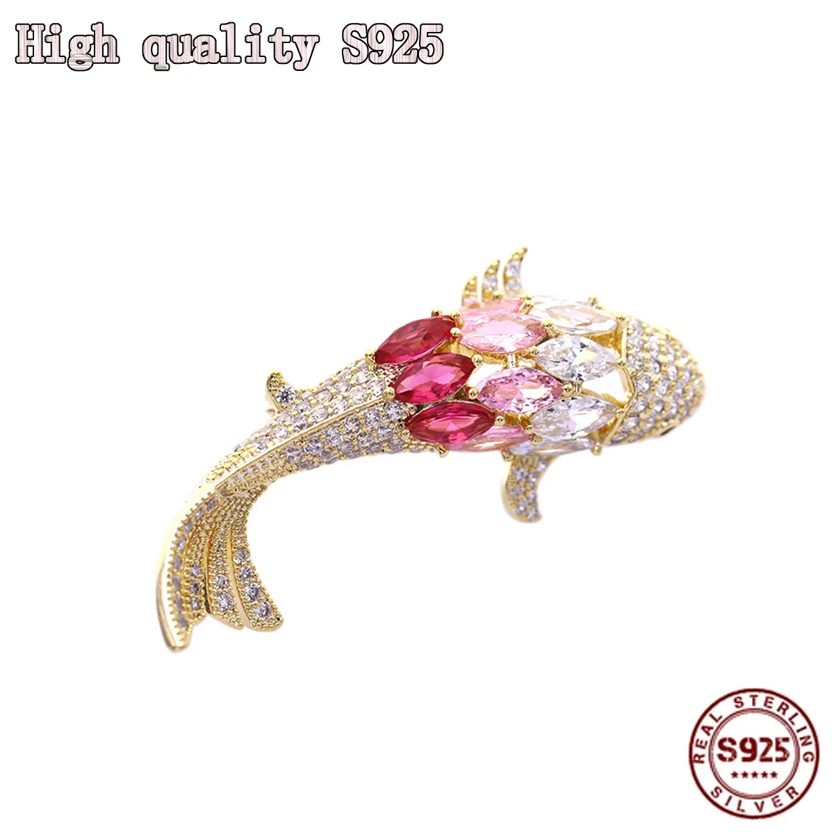 Fashion Jewelry, High Quality Brooch With Good Omen Of fish Every Year, Charming Little Fish Shaped Brooch
Fashion Jewelry, High Quality Brooch With Good Omen Of fish Every Year, Charming Little Fish Shaped Brooch