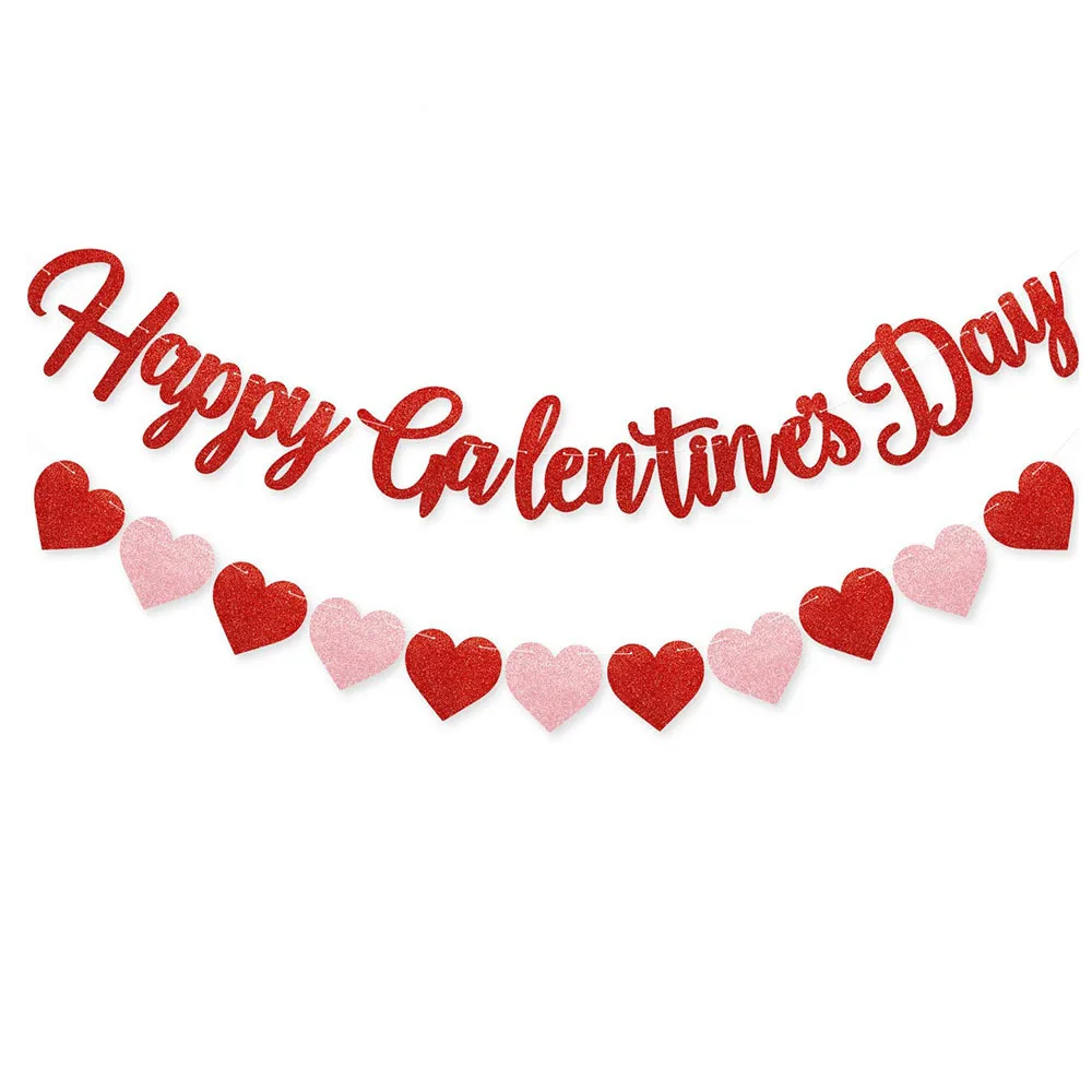 Happy Valentine's Day Wedding Party Holiday Decorations Wedding Banner Flag Romantic Love Flash Pink Love Balloon Decoration
Happy Valentine's Day Wedding Party Holiday Decorations Wedding Banner Flag Romantic Love Flash Pink Love Balloon Decoration