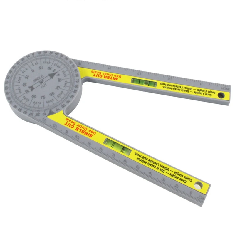 Protractor Finder Angle Finder Miter Gauge Goniometer 360 Degree Woodworking Measuring Ruler DIY Angle Ruler Retail
Protractor Finder Angle Finder Miter Gauge Goniometer 360 Degree Woodworking Measuring Ruler DIY Angle Ruler Retail