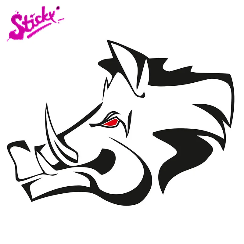STICKY Decorative Car Sticker Wild Boar And Hunter's Head Car Sticker Decal Decor For Motorcycle Off-road Lapto 
STICKY Decorative Car Sticker Wild Boar And Hunter's Head Car Sticker Decal Decor For Motorcycle Off-road Lapto