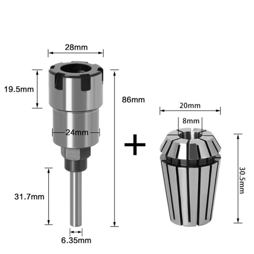 1/2\\\" 1/4\\\" 8mm Shank Router Bit Extension Rod Collet Chucks Adapter Engraving Machine Accessories For Wood Milling Cutter
1/2\\\" 1/4\\\" 8mm Shank Router Bit Extension Rod Collet Chucks Adapter Engraving Machine Accessories For Wood Milling Cutter