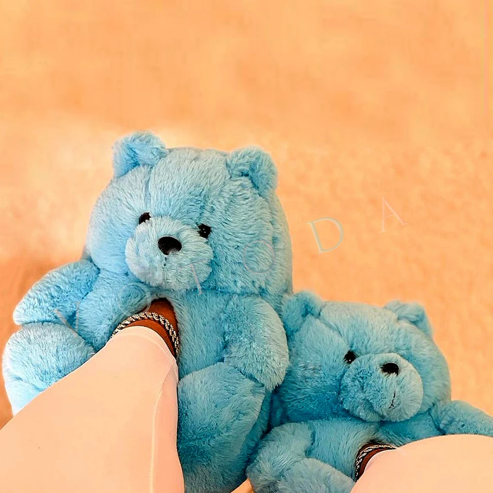 Winter Women Teddy Bear Slippers Woman Cartoon Plush Home Flip Flops Female Furry Warm Shoes Slip On Ladies Fashion Flats Slides 
Winter Women Teddy Bear Slippers Woman Cartoon Plush Home Flip Flops Female Furry Warm Shoes Slip On Ladies Fashion Flats Slides