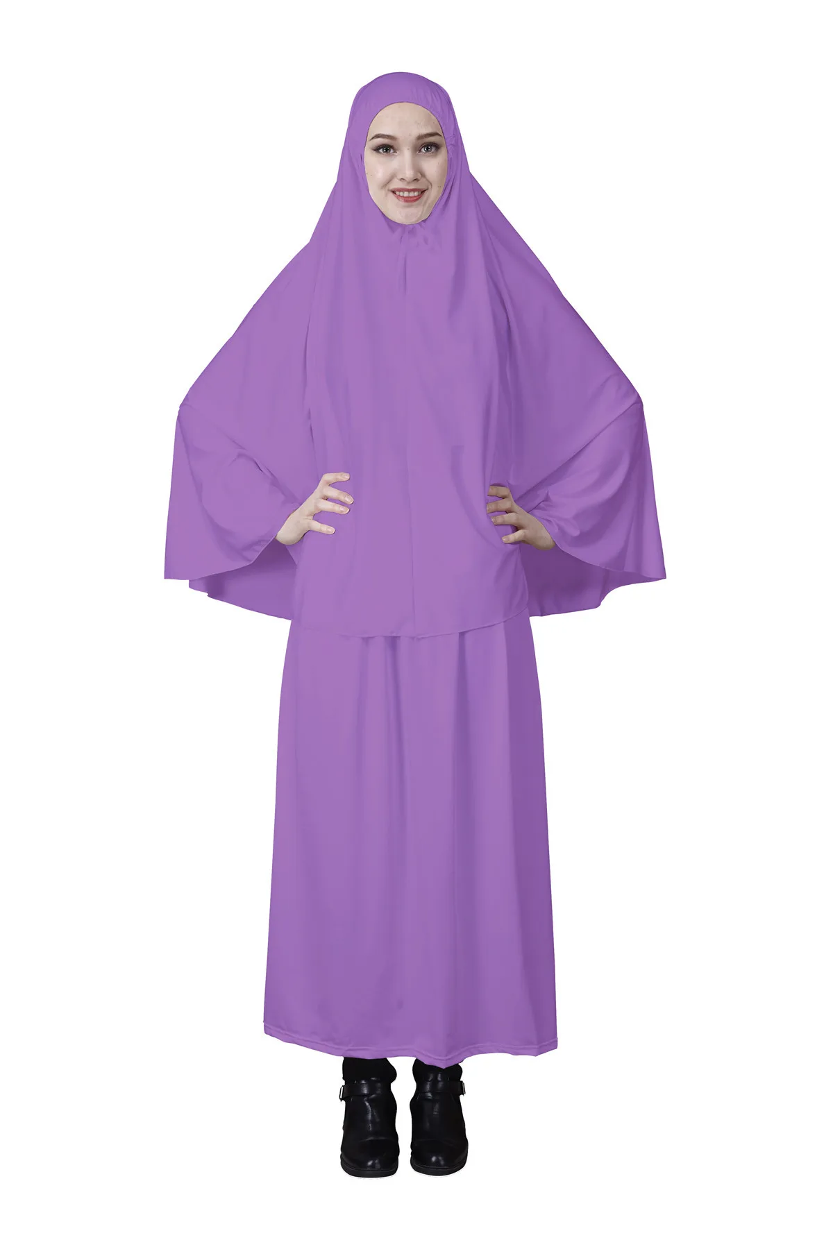 Eid Muslim Prayer Garment Sets Women Long Khimar Skirts Hijab Dress Abaya Islamic Clothing Dubai Jurken Abayas Two Piece Sets
Eid Muslim Prayer Garment Sets Women Long Khimar Skirts Hijab Dress Abaya Islamic Clothing Dubai Jurken Abayas Two Piece Sets
