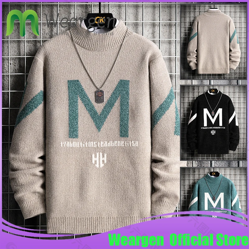 Weargen Winter Cashmere Warm Sweater Men Autumn Pullover Slim Fit Sweaters Tops Knitted Men's Christmas Jumper MY8657
Weargen Winter Cashmere Warm Sweater Men Autumn Pullover Slim Fit Sweaters Tops Knitted Men's Christmas Jumper MY8657