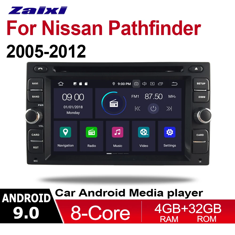 Автомагнитола для Nissan Pathfinder 2005 2012 автомобильные аксессуары Android 9 0 DVD