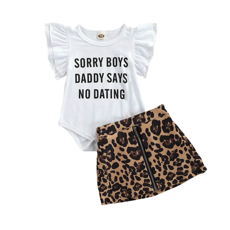 2Pcs Newborn Skirts Set 2pcs Summer Outfits Baby Girl Letter Print Short Sleeve Romper Leopard Zipper Skirt Toddler Infant 0-18M
2Pcs Newborn Skirts Set 2pcs Summer Outfits Baby Girl Letter Print Short Sleeve Romper Leopard Zipper Skirt Toddler Infant 0-18M