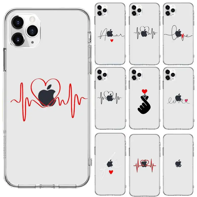 Cute Love Heart Lovers lins Phone Case Transparent for iPhone 6 7 8 11 12 s mini pro X XS XR MAX Plus se cover funda shell
Cute Love Heart Lovers lins Phone Case Transparent for iPhone 6 7 8 11 12 s mini pro X XS XR MAX Plus se cover funda shell