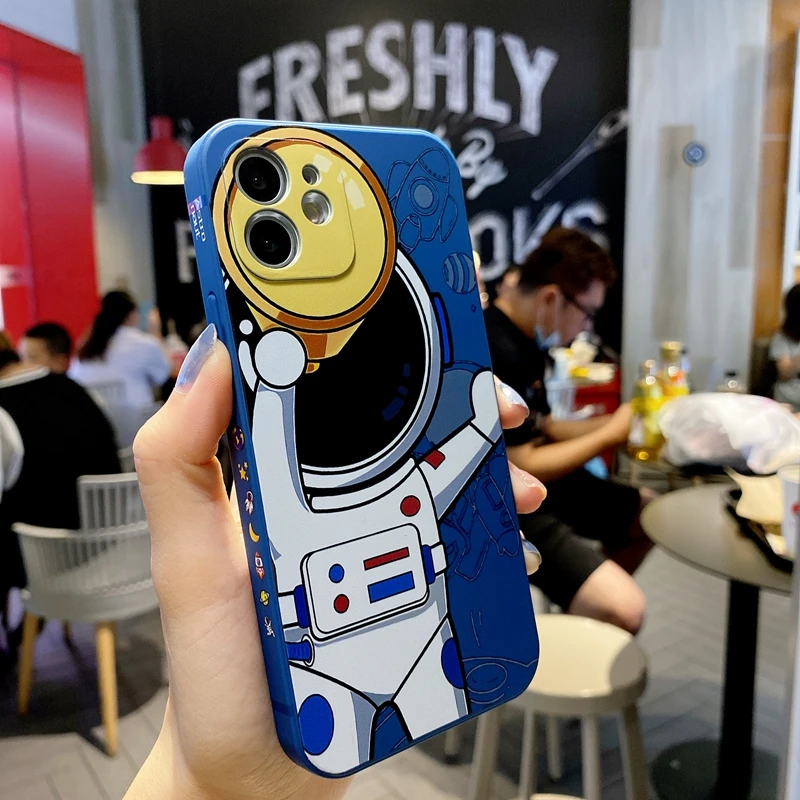Luxury Space Astronaut Telescope Phone Case For iPhone 12 11 13 Pro Max 13 Mini XS X XR 7 8 Plus SE 2020 Liquid Silicone Cover
Luxury Space Astronaut Telescope Phone Case For iPhone 12 11 13 Pro Max 13 Mini XS X XR 7 8 Plus SE 2020 Liquid Silicone Cover