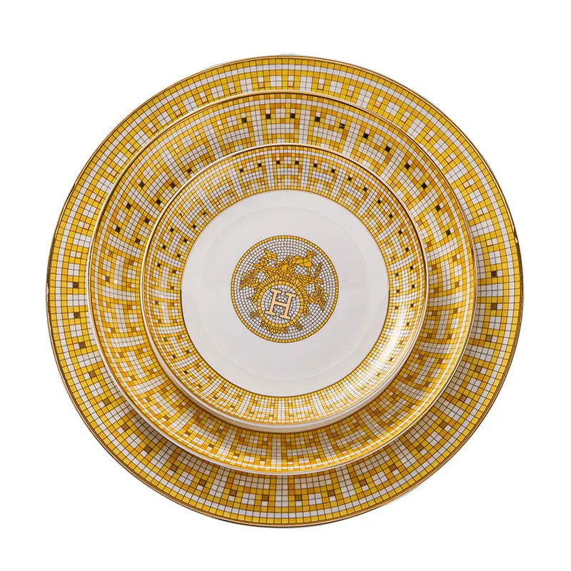 Tableware set bowls and plates wholesale 60 head ceramic tableware home gift bone china bowl and plate set
Tableware set bowls and plates wholesale 60 head ceramic tableware home gift bone china bowl and plate set